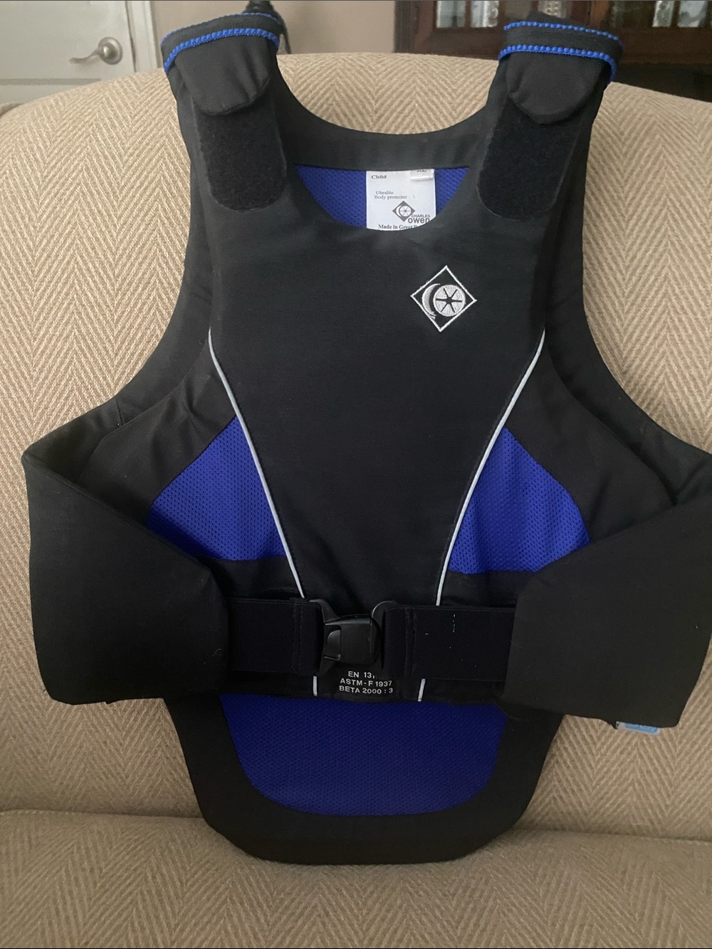 Charles Owen Ultralite Body Protector Size XL Adjustable